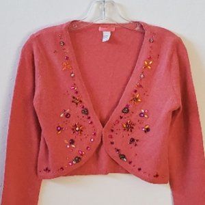 Glam Souls Cashmere Shrug Bolero Sweater Small-Medium